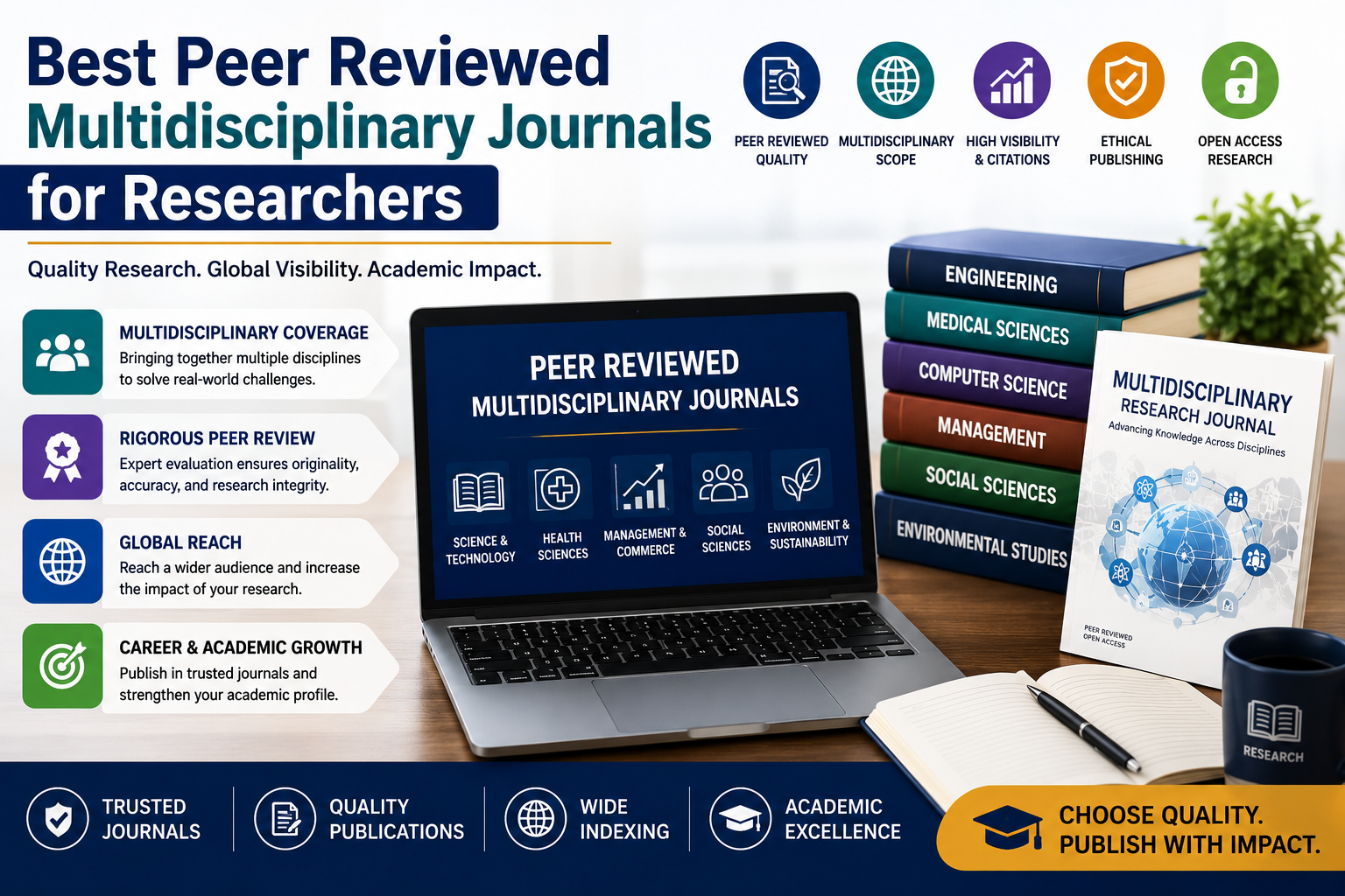 Best Peer Reviewed Multidisciplinary Journals for Researchers
