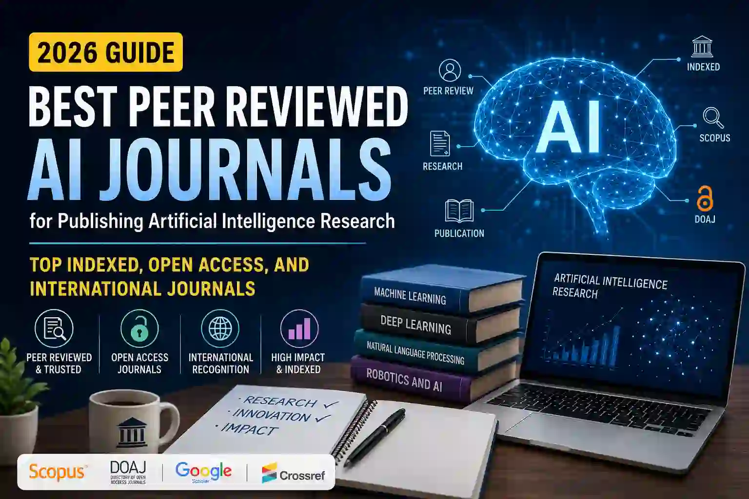 Best Peer Reviewed AI Journals for Publishing Artificial Intelligence Research in 2026: Top Indexed, Open Access, and International Journals